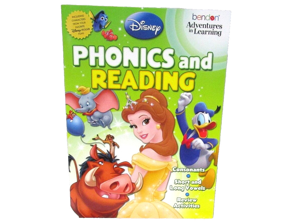 Disney PHONICS and READING Workbook Paperback by Bendon Adventures in Learning